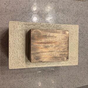 Vintage pier 1 Wooden Box with Rustic Finish